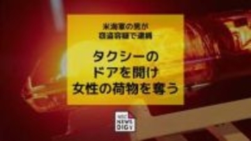 米海軍の男が窃盗容疑で逮捕 タクシーのドアをいきなり開け女性の荷物を奪い逃げる