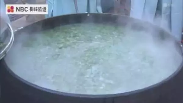 「すごく温まって美味しい」一年の無病息災願う七草がゆ　1,000人分を振る舞う【長崎】