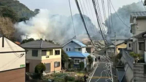 長崎県時津町左底郷で建物火災「2階部分から炎と黒煙」およそ1時間後にほぼ消し止められる