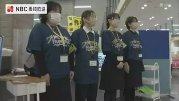 長崎ヴェルカ 初の”地区優勝”後押し　長崎市 ”応援Tシャツ” 職員着用して 業務に