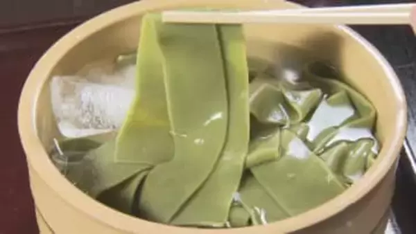 幅2センチの極太お茶の麺　知られざる生産地が商品開発