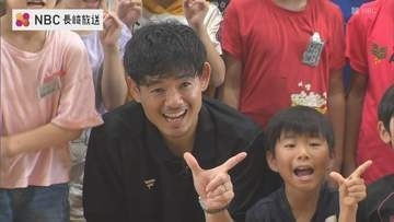 七夕の日に夢を語る　元Jリーガー飯尾竜太朗さんが特別授業「プロになりたい強い思いが原動力だった」