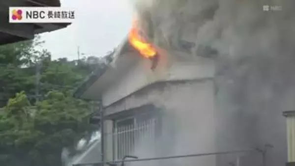 住宅火災で安否不明だった男性が無事見つかる ２階建ての住宅1棟全焼【長崎県佐世保市】