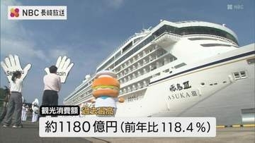 過去最多128隻のクルーズ船が寄港　観光消費額も過去最高に　2025年佐世保市観光統計