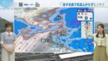 あす(木)にかけて本降りの雨 北風でヒンヤリ