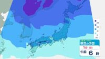 【雪情報】1日(日)頃強い寒気が再南下へ「南岸低気圧」東進で太平洋側も再び雪のおそれ　寒波出口は2月3日頃か　雨雪シミュレーション