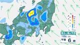 「【関東大雨】すでに200ミリ超の猛烈な雨も…18日夕方にかけ「河川の増水・氾濫に警戒」【雨風シミュレーション】」の画像1