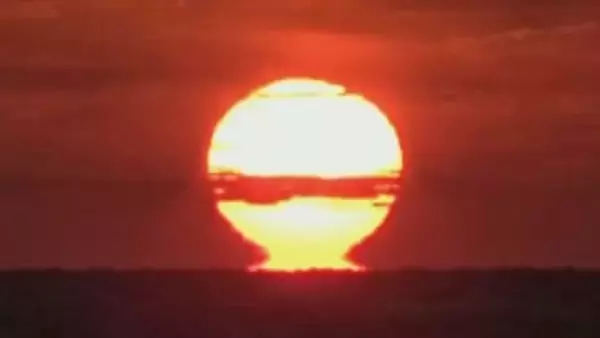 きょうは立冬　だるま太陽【長崎・五島】