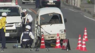 軽自動車を運転の93歳男性が死亡　施設の駐車場から出てきた所でワンボックスカーと衝突　現場は見通しの良い国道　長野・小諸市