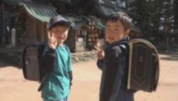 約100人の新1年生がランドセルを背に「勧学祭」　健やかな成長と学業成就、通学の安全など願う　穂高神社で約90年の歴史　長野・安曇野市