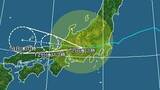 「【台風情報】台風15号の今後の進路予想は　12日午前3時の推定で岐阜県中津川市付近、中心気圧は996ヘクトパスカル　12日正午には京都府宮津市の北北西約40キロに達する予報」の画像1