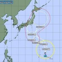 【台風情報】大型の台風25号が発生　今後の進路予想は　18日午後9時には小笠原近海に達する予想