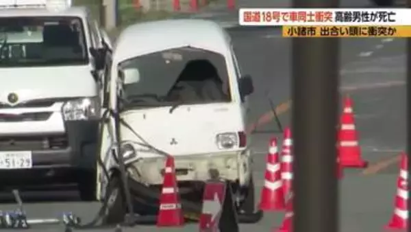 国道で車同士が衝突　高齢男性が死亡　片側1車線の見通しの良い直線道路　長野・小諸市