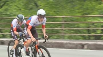 「ツアーオブジャパン」が大鹿村で初開催　自然豊かなコースを自転車で駆け抜ける　「国際的な大会で驚いた」「すごいスピード」観客から歓声　長野