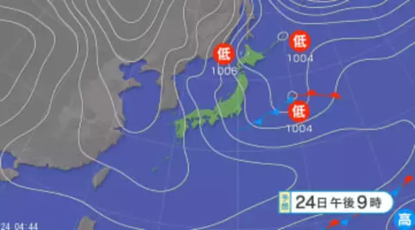 【大雪情報】24時間予想降雪量は北陸・東海80センチ、東北70センチ、関東甲信60センチ、近畿50センチ、北海道40センチ、四国・九州北部20センチ（25日午前6時まで・多い所で）