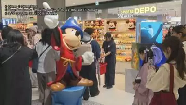 ディズニーストア期間限定イベント　「毎日でも来たい！」信州初上陸　800種類のアイテム、限定ご当地グッズも　ファンが長い列　長野・須坂市