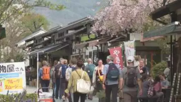 汗ばむ陽気　長野県内8地点で「夏日」　花見シーズンも終盤