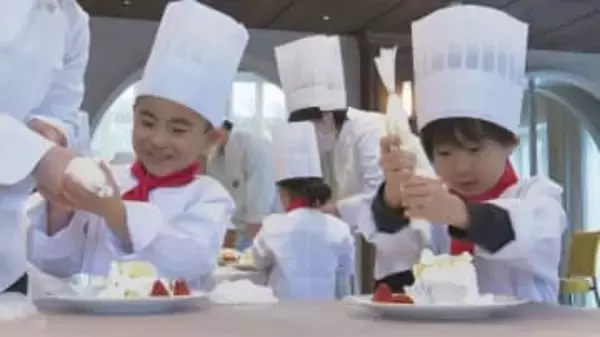 生クリームたっぷり！園児がケーキ作り　パティシエ気分で挑戦　長野・軽井沢町