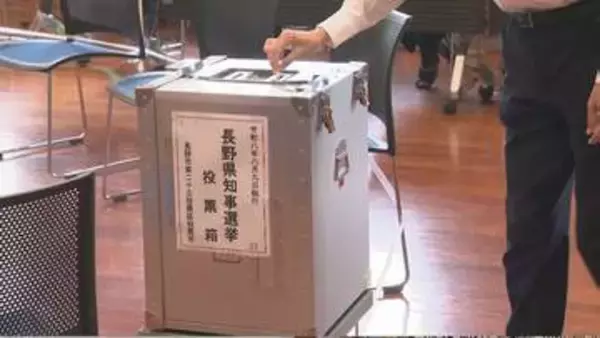 現職と新人の一騎打ちとなった長野県知事選の投票続く　午前11時現在の投票率は6.89パーセントで前回を下回る