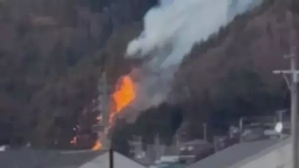 山林火災で消防車10台出動　約16時間後に鎮火　「家の裏の土手が燃えていて山に燃え移りそう」と通報　長野・諏訪市