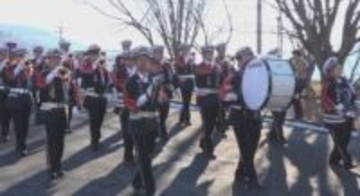 約600人が行進　松本市で消防出初式　防火や防災の意識新たに　消防団員確保に向けたイベントも