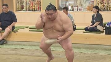 「まだまだ若手に負けない」 御嶽海が名古屋場所「二桁白星」誓う　出羽の海部屋が木曽合宿　大相撲　長野・木曽町