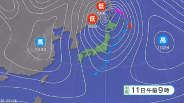 【大雪情報】北日本から西日本では大雪となる所がある見込み　東北100センチ、北陸・近畿70センチ、関東甲信・中国50センチなど　24時間予想降雪量（多い所で 12日午前6時まで）