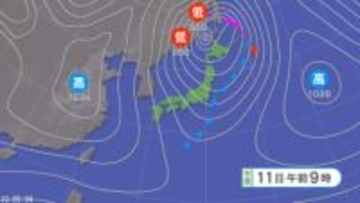 【大雪情報】北日本から西日本では大雪となる所がある見込み　東北100センチ、北陸・近畿70センチ、関東甲信・中国50センチなど　24時間予想降雪量（多い所で 12日午前6時まで）