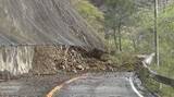 「国道151号で土砂崩落　復旧の見通し立たず　県飯田建設事務所が迂回呼びかけ」の画像1