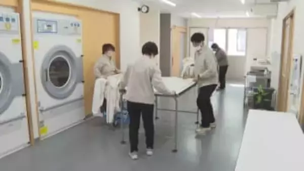 「きれいに畳んでくれてありがとう」にやりがい感じる　障害者の働く場を　老人ホームから出るシーツなどを洗濯する施設が誕生　長野の法人が雇用促進