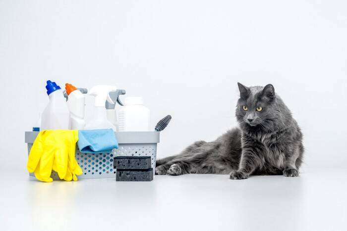 猫に『消毒液』が危険すぎる3つの理由　起こりうるトラブルから安全対策の方法まで