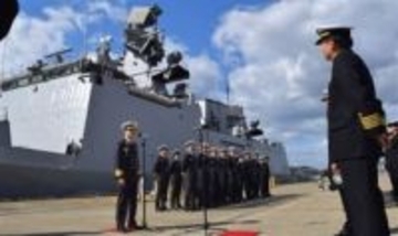 ［長崎県］インド軍艦が佐世保に入港