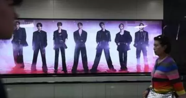 BTS公演控え沸く韓国・釜山　駅前にファン交流拠点や写真撮影スポット、日本人客も興奮「圧倒された」
