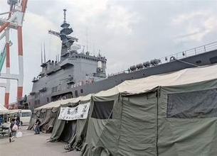 被災地の八代に癒やしの艦艇　海自佐世保が熊本支援本格化　入浴、洗濯、健康相談にも対応