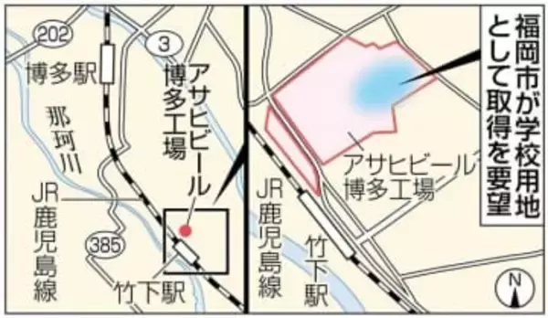【独自】アサヒビール博多工場敷地をJR九州が取得へ　博多駅から1駅、商業施設など大型開発計画