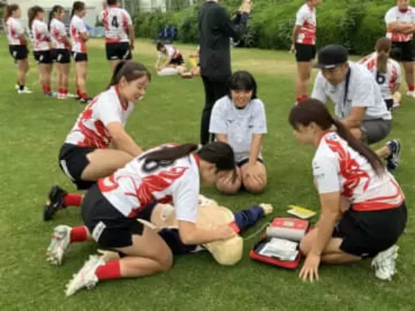 久留米のラグビー女子チームがAED動画公開