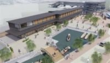 西鉄が柳川駅前に複合商業施設　27年6月開業、宿泊施設も併設