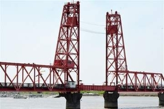 筑後川昇開橋、仮復旧し通行可能に　福岡・大川市ー佐賀市、3月に故障