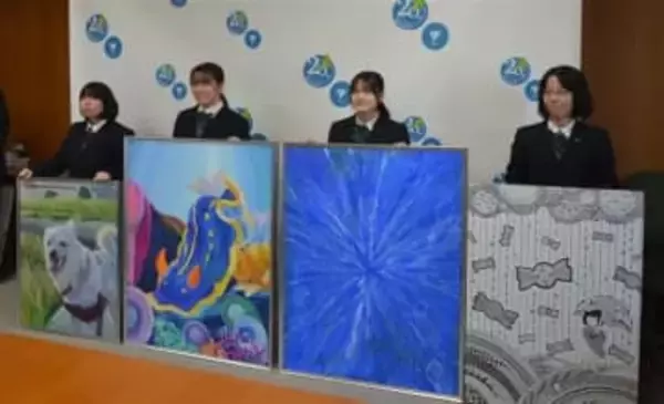 福岡・柳川市で高校6校が合同展　12月28日まで力作40点展示