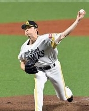 ソフトバンクホークス大関が投球フォーム修正し粘投　7回途中2失点