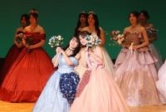 ［長崎県］自作ドレスでさっそうと　島原商高がファッションショー