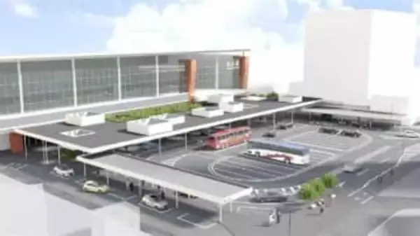 ［熊本県］熊本駅新幹線口を再整備　渋滞解消へ一般車専用ルート新設　28年度末完成予定