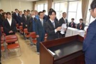 ［大分県］「誇りを持ち、切磋琢磨」　日田高等技術専門校で入校式