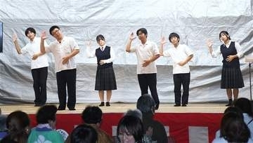 【動画】福岡・小郡市の三井高生「手話ソング」放生会で披露