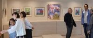 「アトリエ楽」がグループ展　感性キラリ絵画45点　長崎・島原市であす20日まで