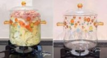 「え、これ火にかけて大丈夫？」レトロ柄の〝ガラス鍋〟にSNS騒然　「可愛すぎる」「料理中ずっと眺めたい」
