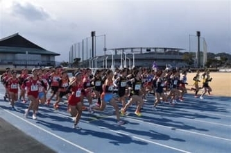 佐賀・唐津10マイルロード522人疾走　高校男子10キロ、鳥栖工高の今村選手V