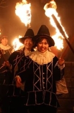 たいまつ手に行列　長崎・南島原市で16世紀のXマス再現