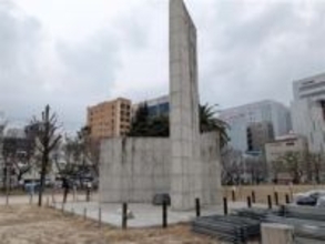 【独自】福岡市・冷泉公園の戦災記念碑塔を解体へ　地震で倒壊の恐れ「致し方ない」