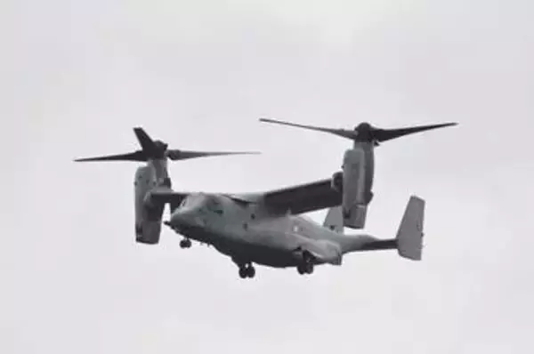 長崎県の大村航空基地に9月5、6日、オスプレイ飛来